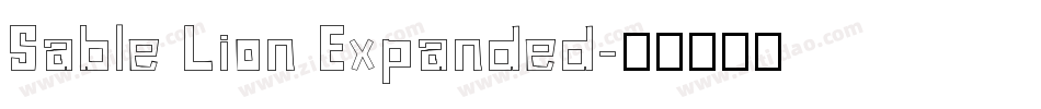 Sable Lion Expanded字体转换